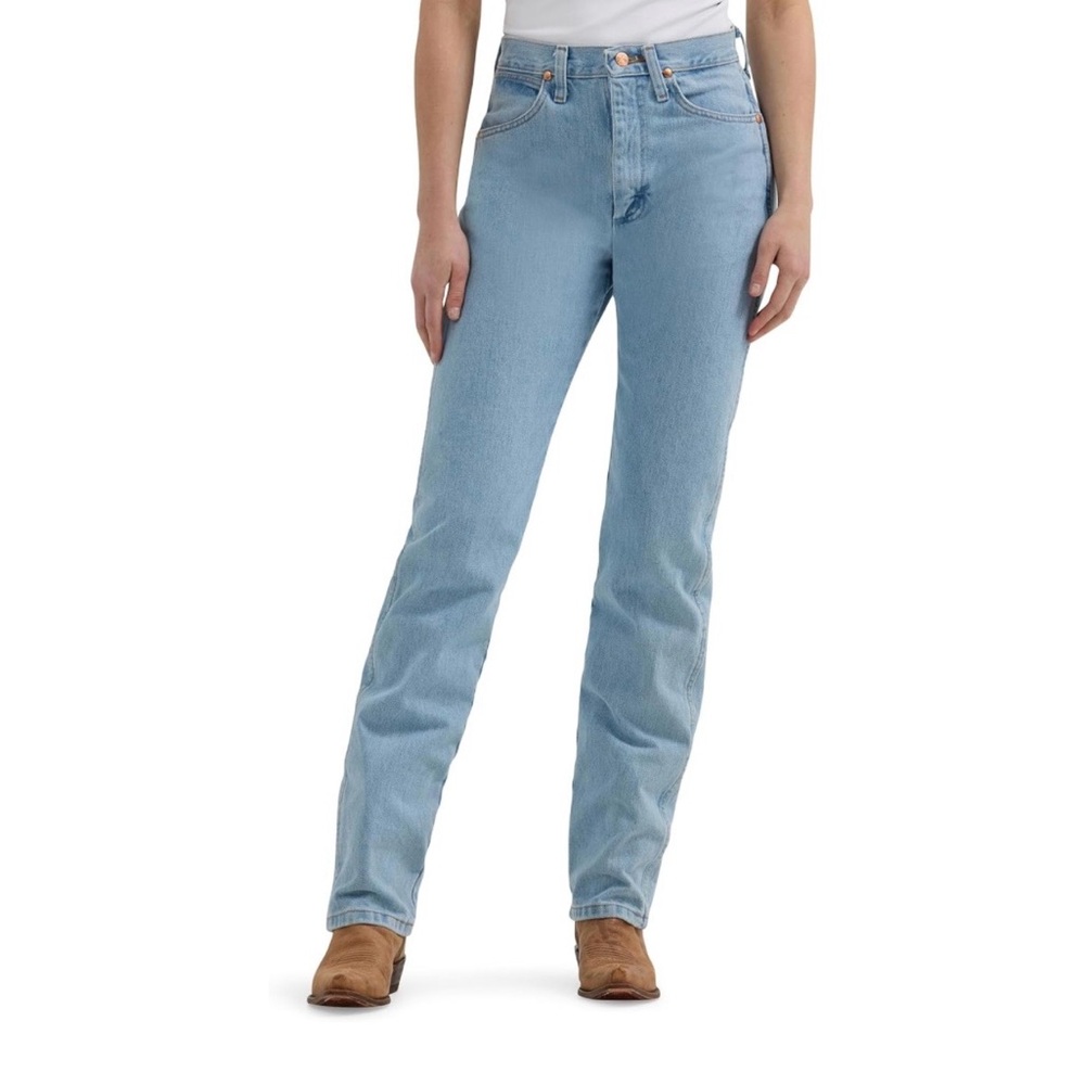 Wrangler Women's Cowboy Cut Slim Fit Straight Leg Jeans